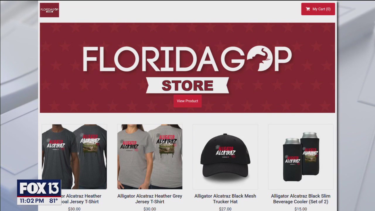 'Alligator Alcatraz' merchandise