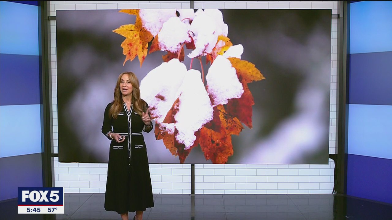 Could NYC see snow and fall foliage at the same time?