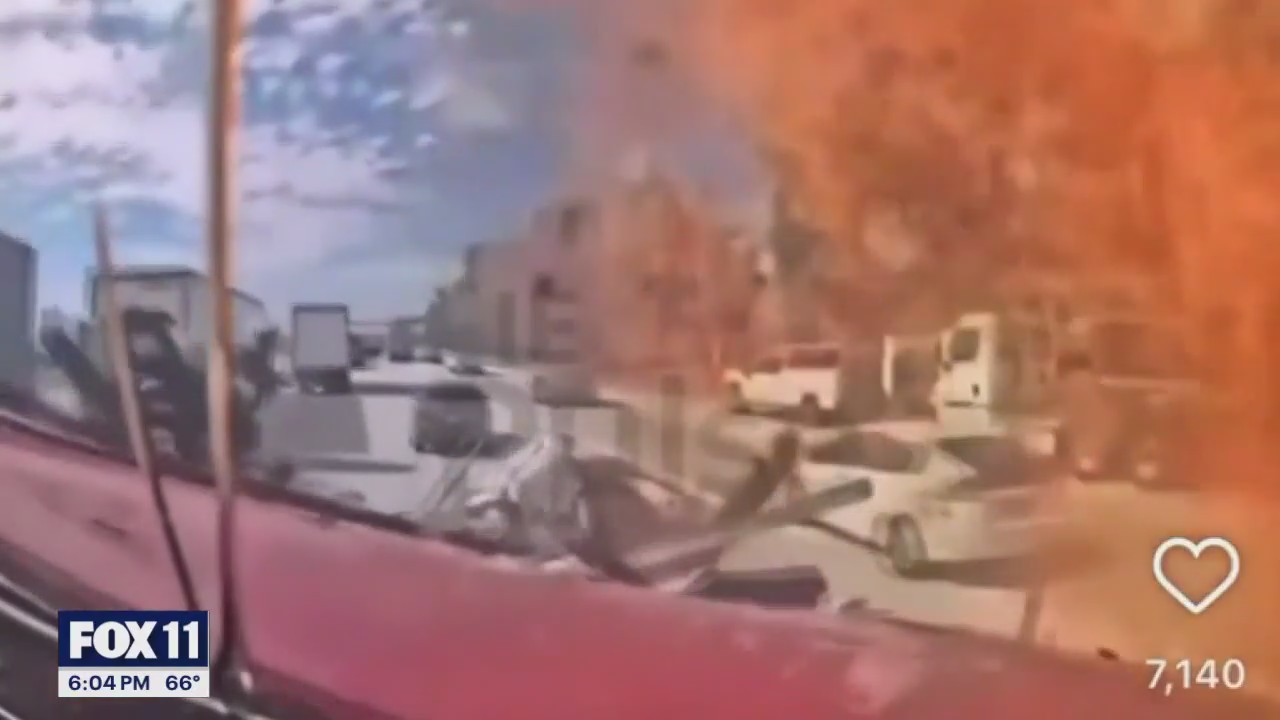 Dash cam shows deadly 10 Freeway crash in Ontario | FOX 11 Los Angeles