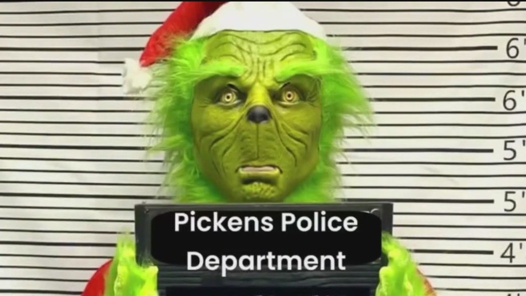 South Carolina police arrest the Grinch for trying to steal Christmas