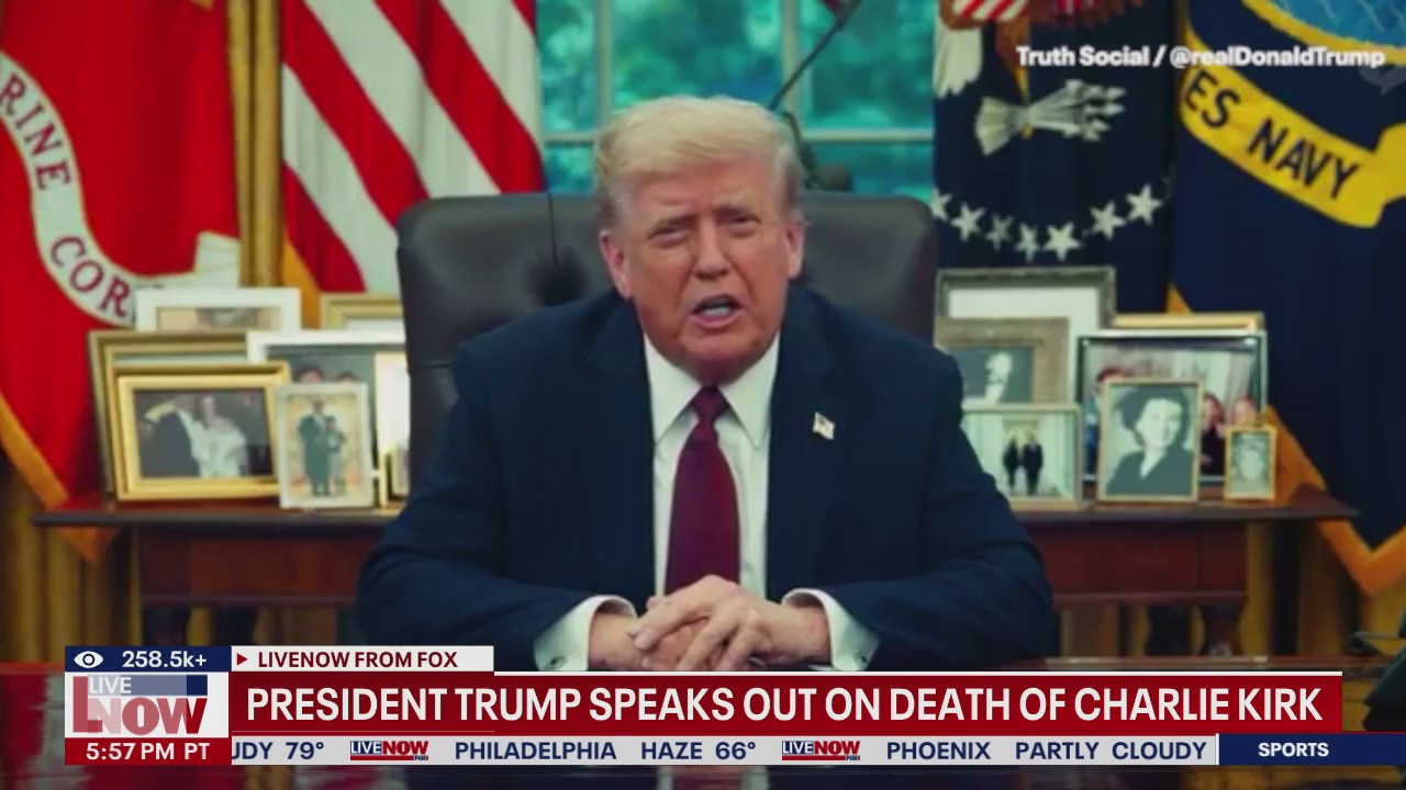 Pres. Trump reacts after Charlie Kirk’s death