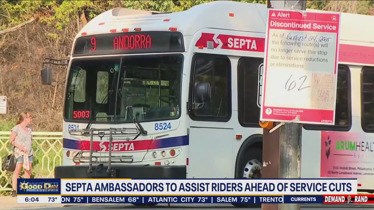 Embajadores de SEPTA para ayudar a los pasajeros antes de los próximos recortes de servicio