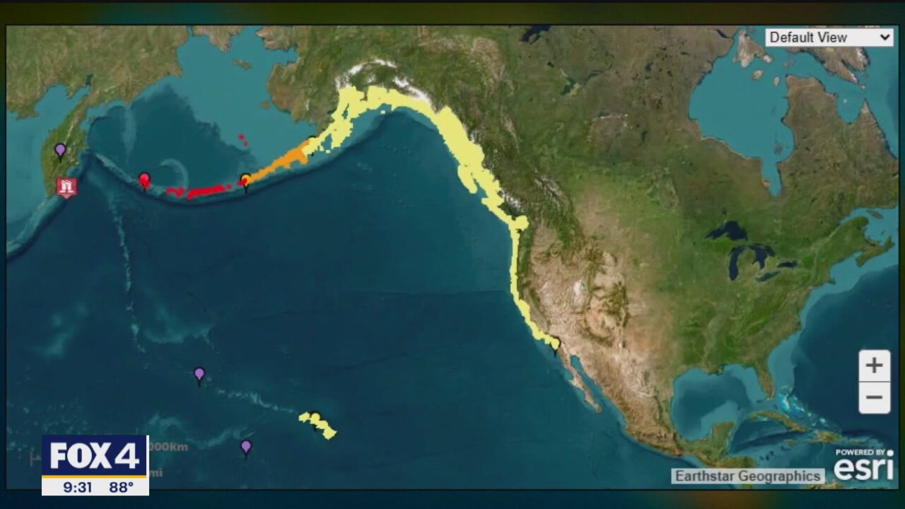 Entire west coast remains under Tsunami Advisory