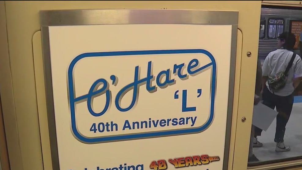 CTA celebrates 40 years of O'Hare rail service with nostalgic ride for train enthusiasts