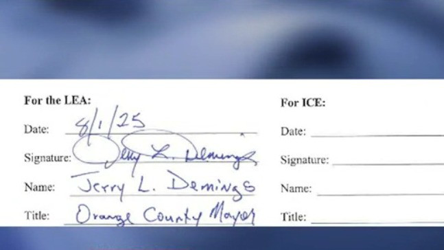 Orange County mayor signs ICE agreement after state pressure