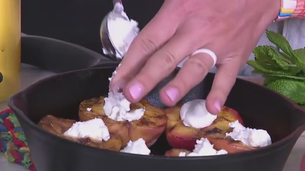 Stuffed peach recipe from FOX 7 Austin's Tierra Neubaum