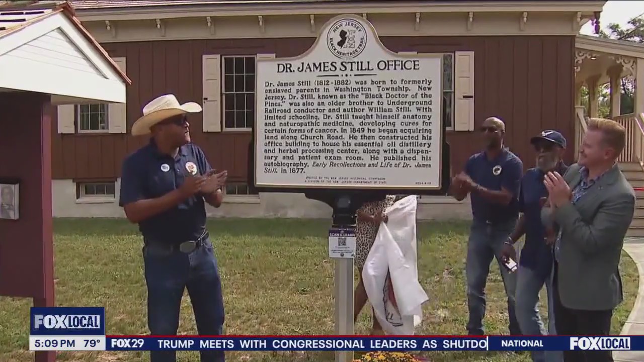 Historic Dr. James Still office site restored in Burlington County