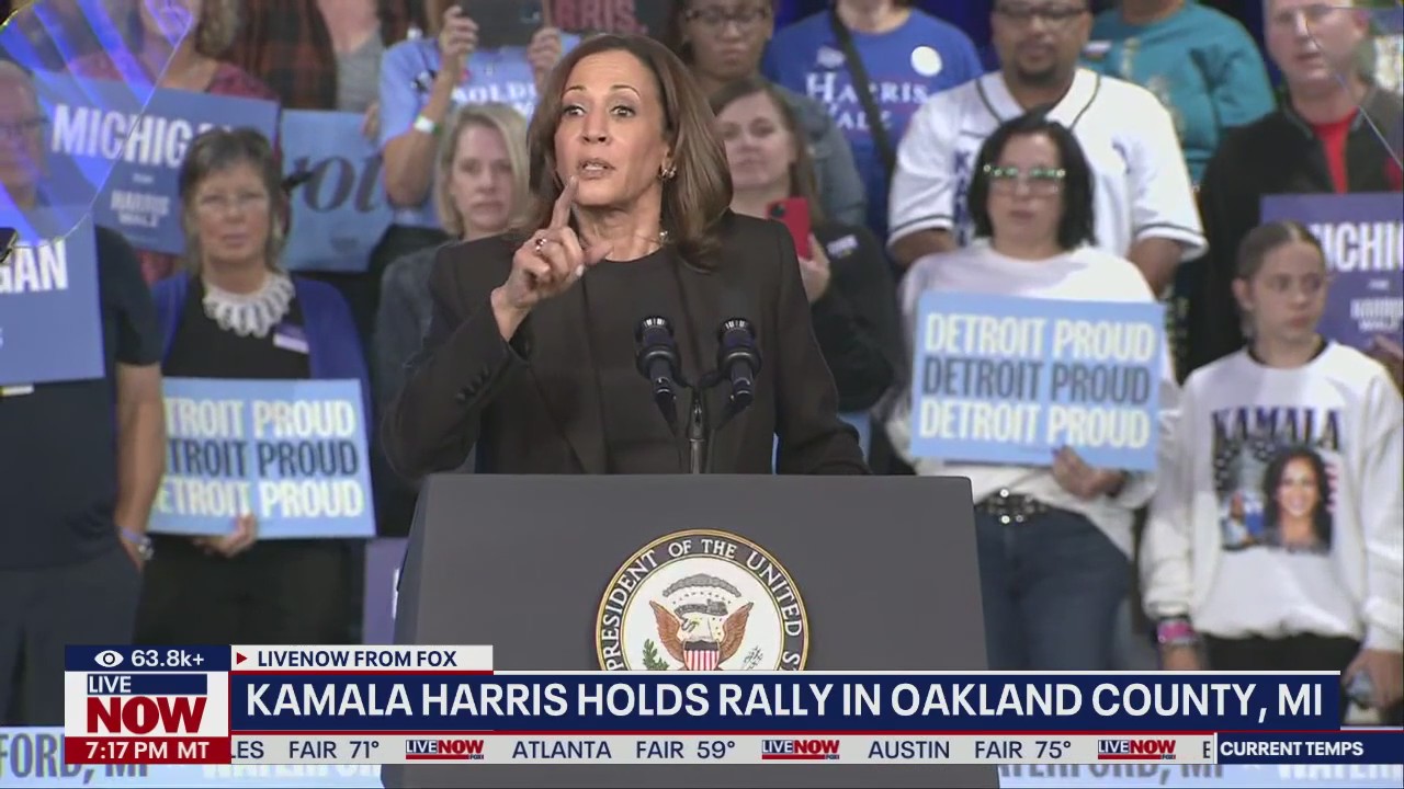 Harris campaigns in battleground Michigan