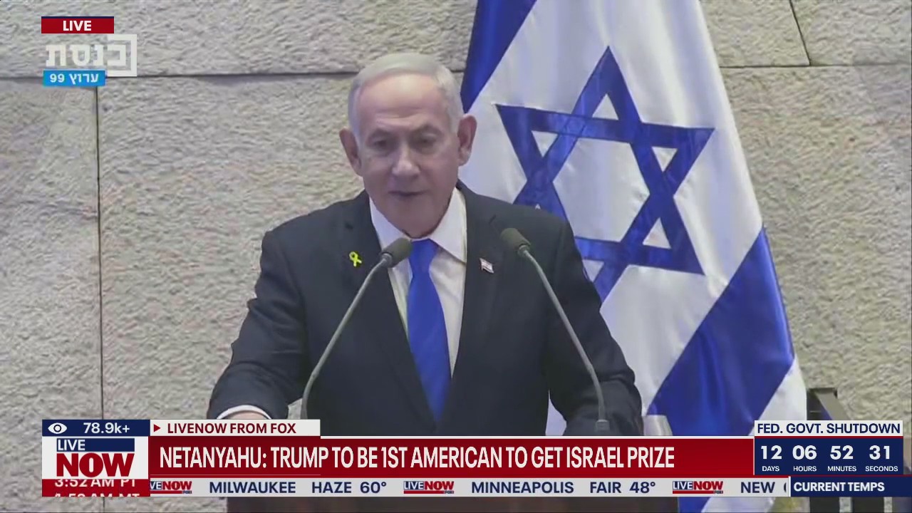 Israel PM Netanyahu speaks to the Knesset