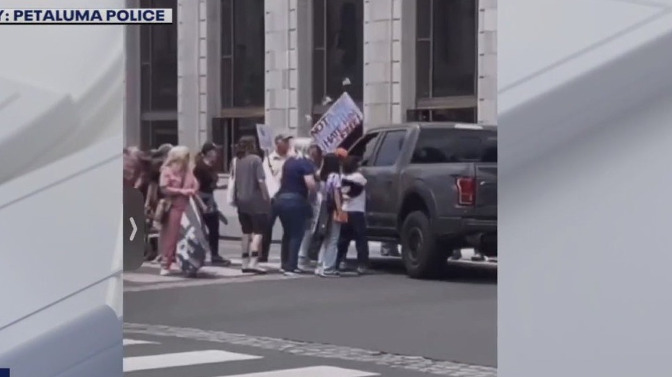 Petaluma police investigating truck that ran into pedestrians in crosswalk during 'No Kings' protest