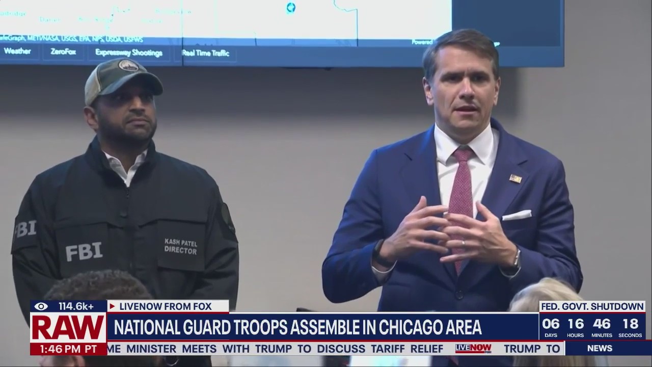 National Guard troops assemble in Chicago area