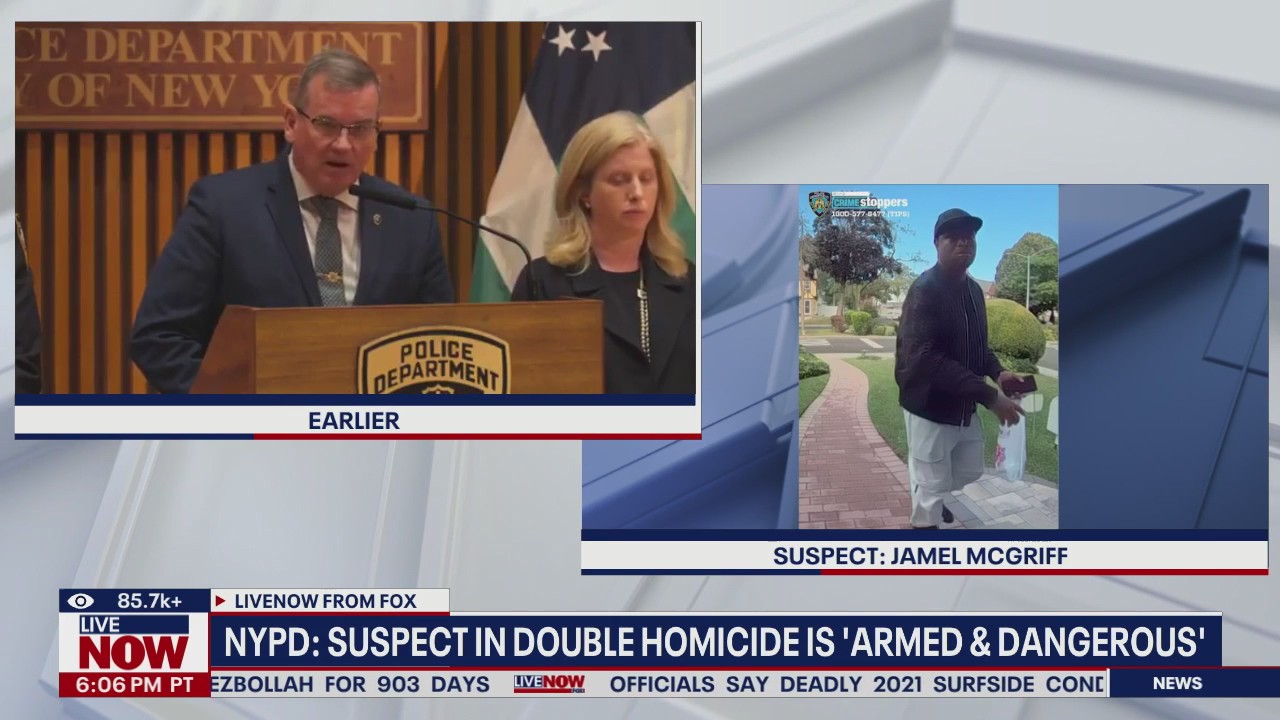 Suspect in double homicide 'armed and dangerous,' NYPD says