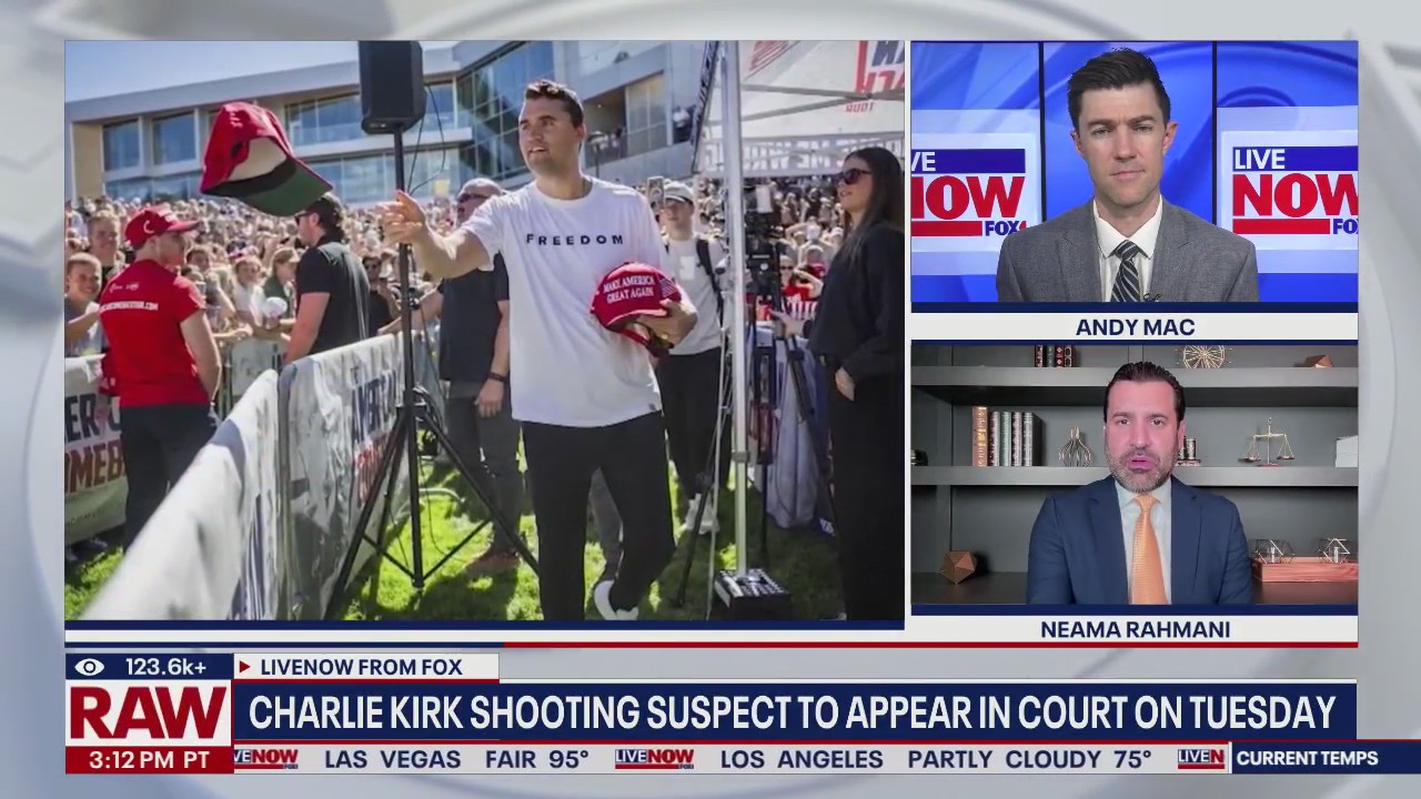 Charlie Kirk shooting suspect expected in court on Tuesday