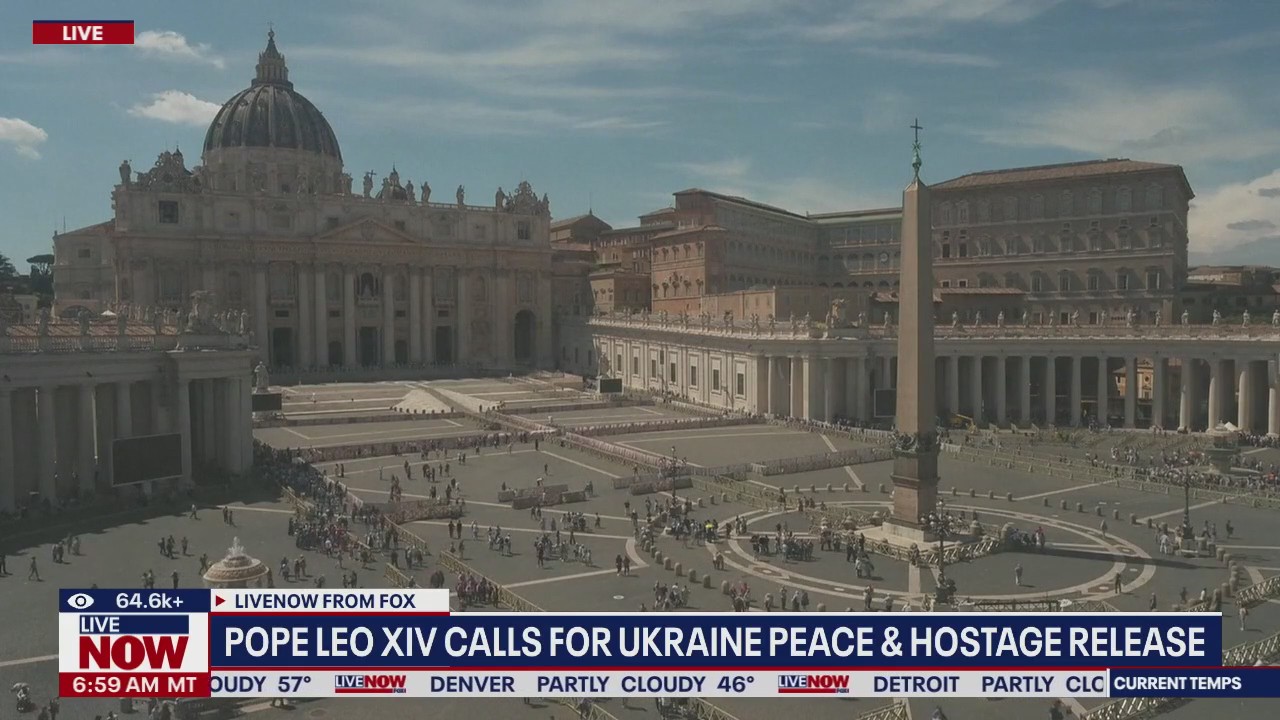 Pope Leo XIV urges peace in Gaza & Ukraine