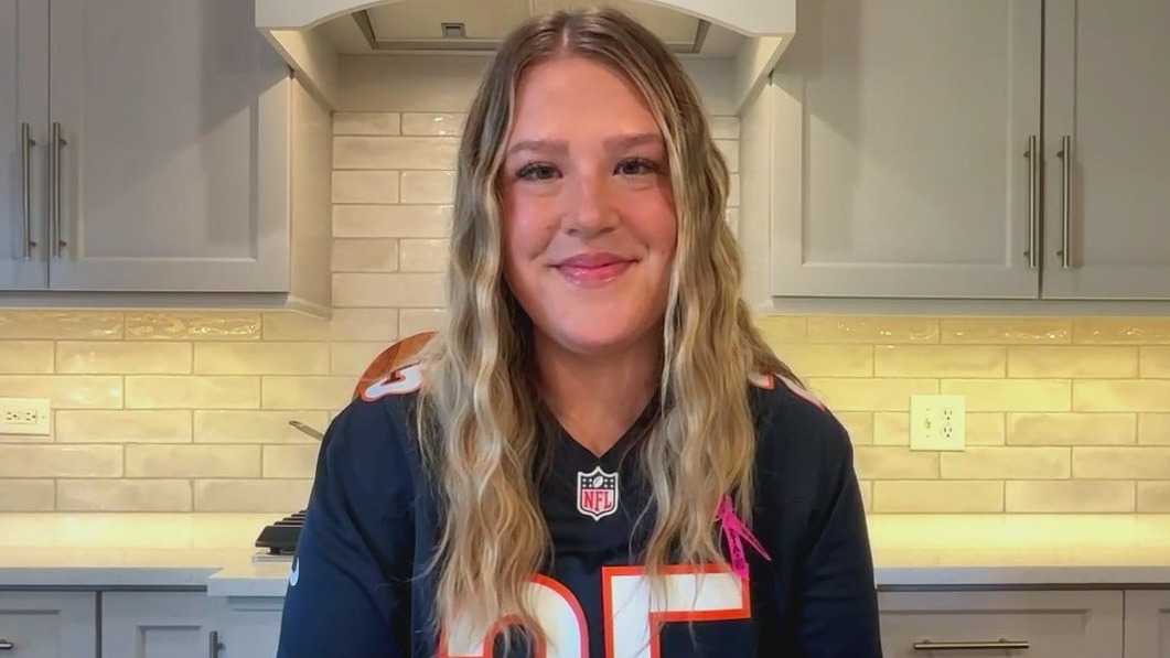Chicago Bears honor 26-year-old breast cancer survivor at Soldier Field