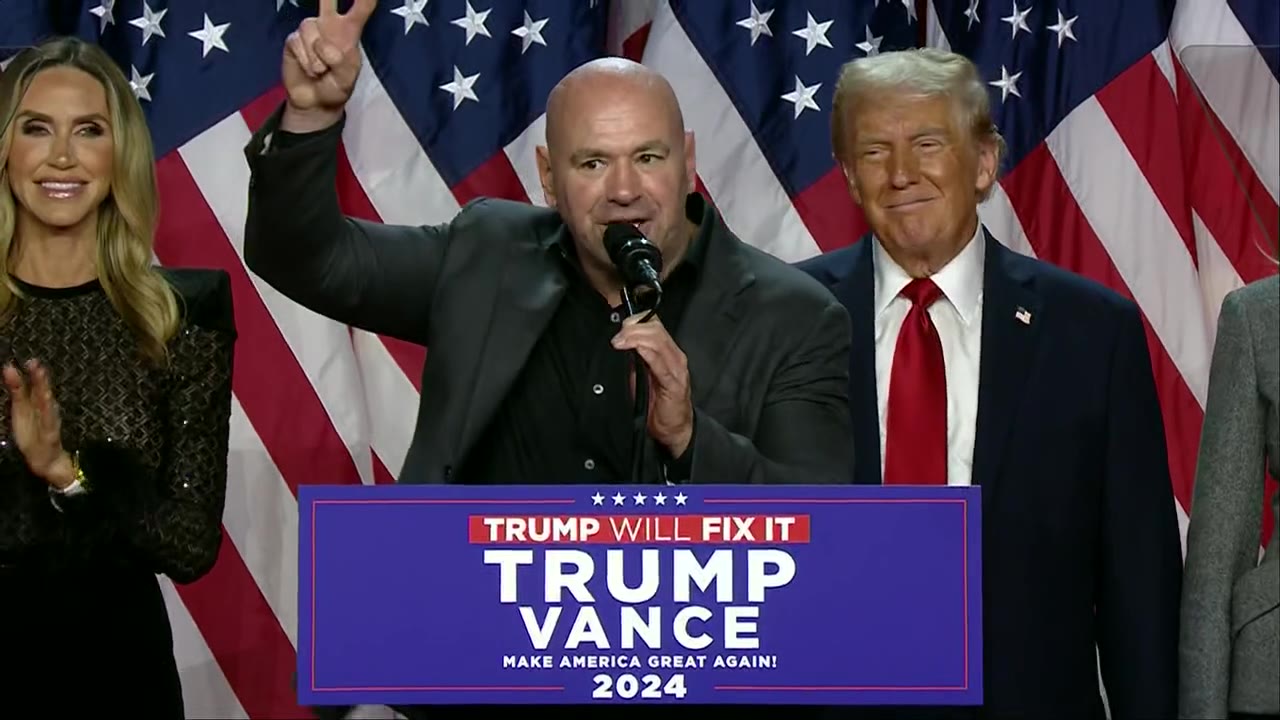 Dana White commends Donald Trump on Election Night