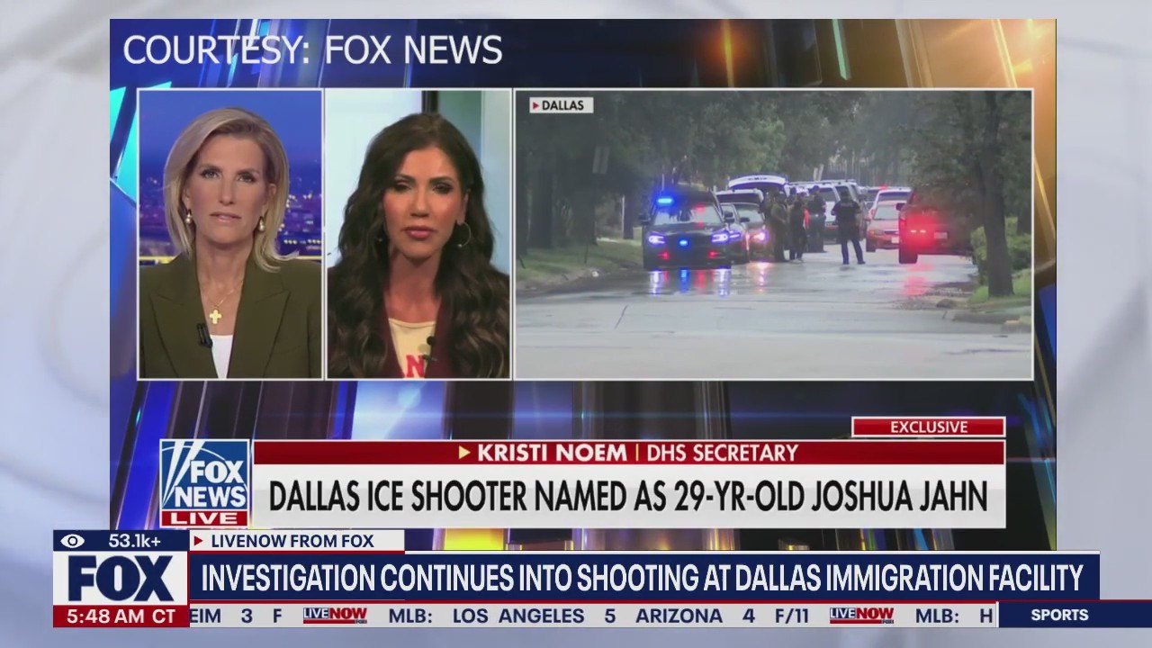 Noem on Dallas ICE facility shooting