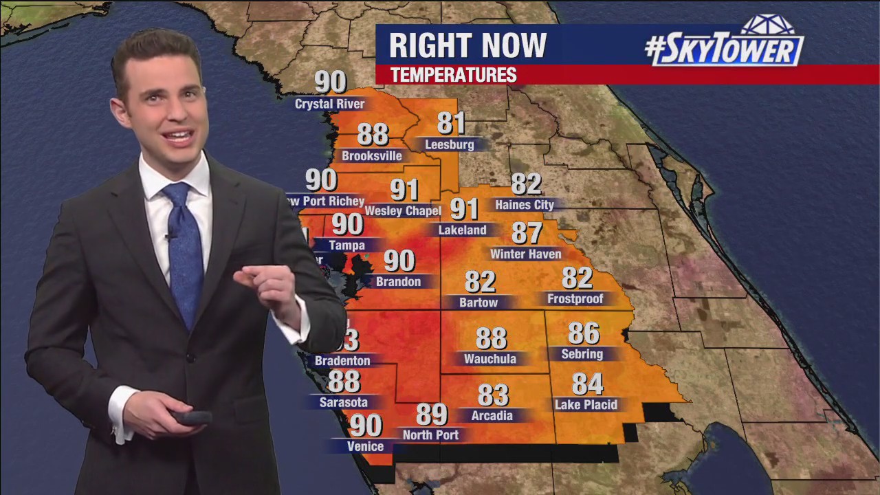 Tampa weather: Saturday evening forecast