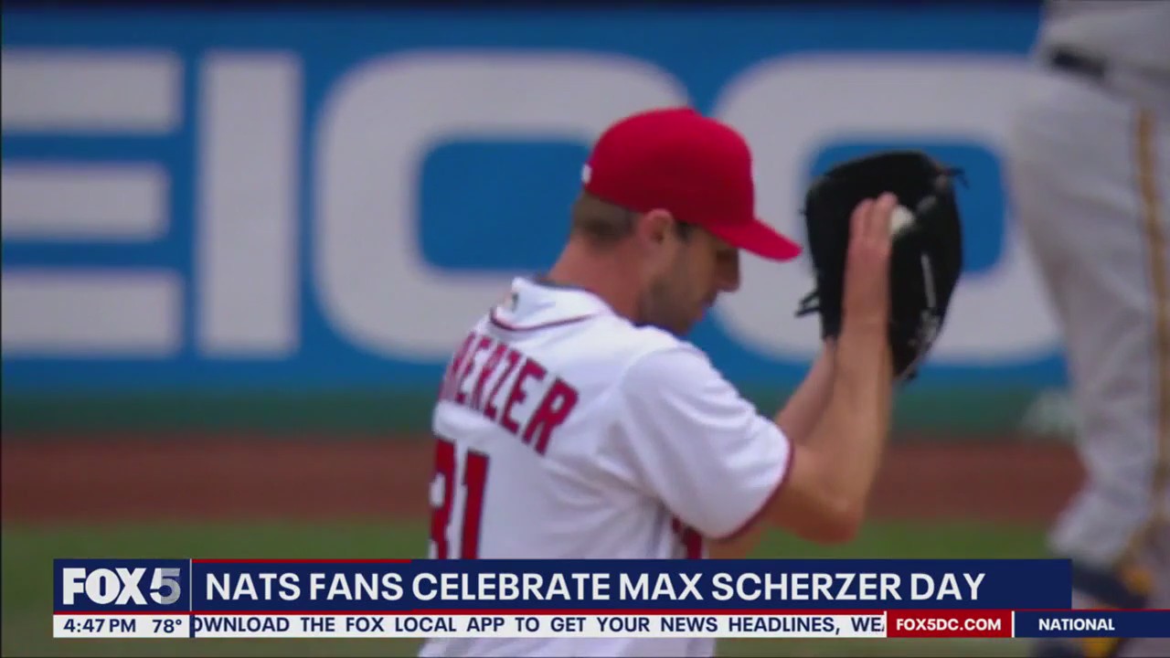 Nats fans celebrate Max Scherzer day