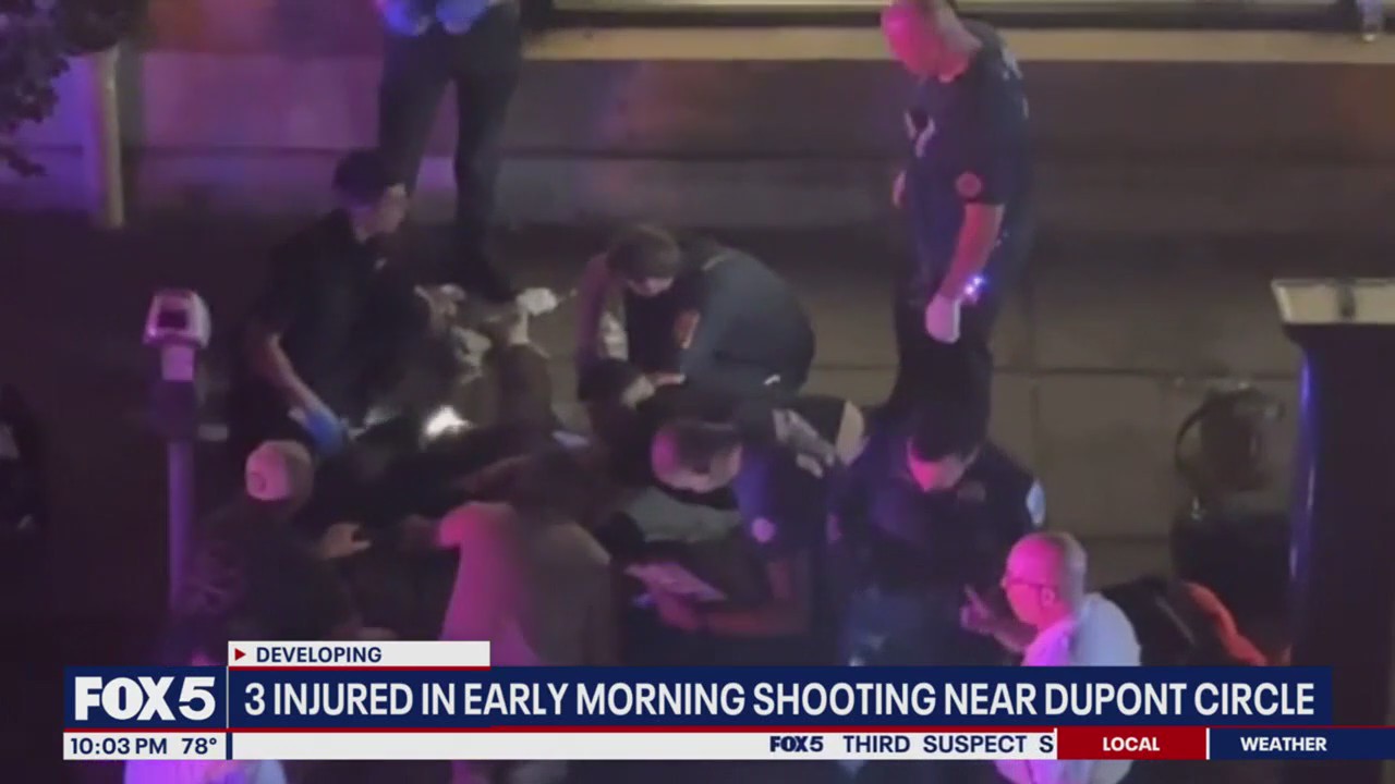 Three injured in shooting near DC’s Dupont Circle
