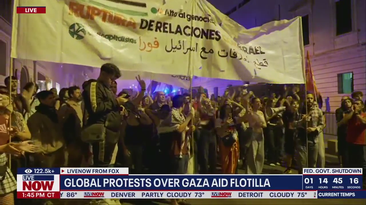 Global protests over Gaza aid flotilla