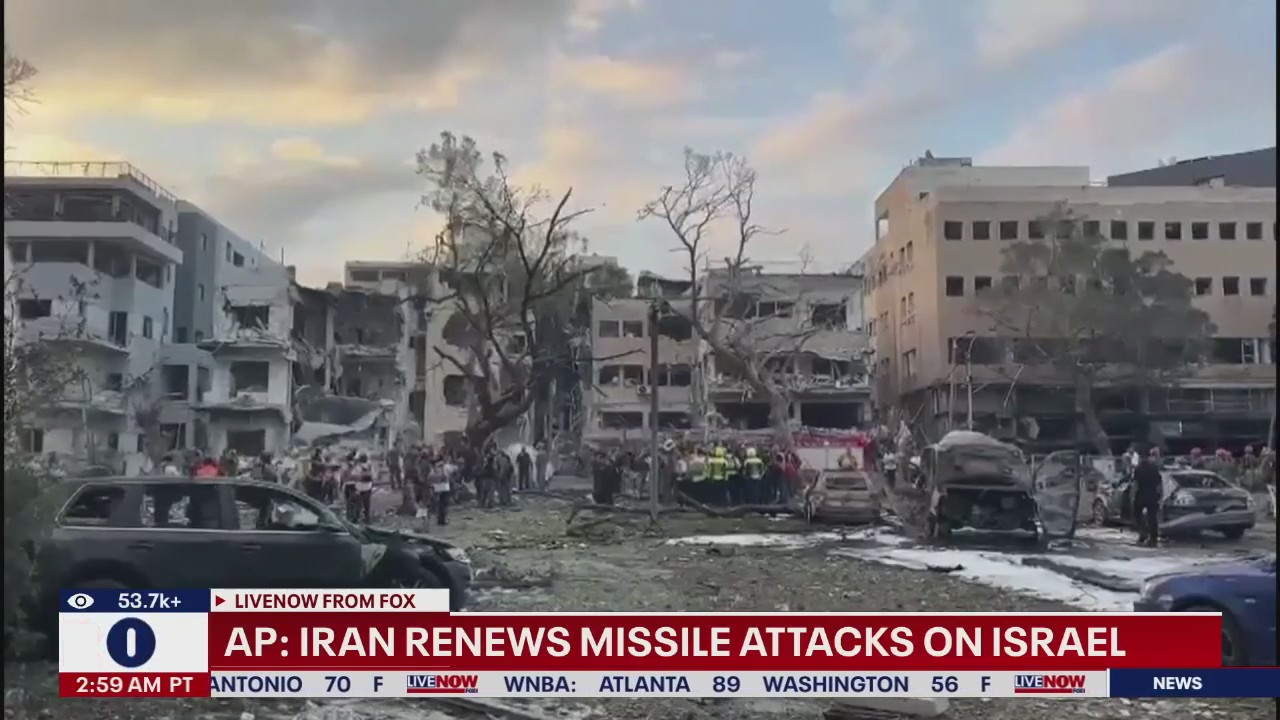 Iran renews missile attacks on Israel