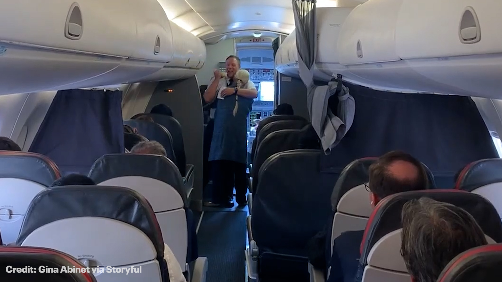 Pilot surprises grandmother with touching flight announcement