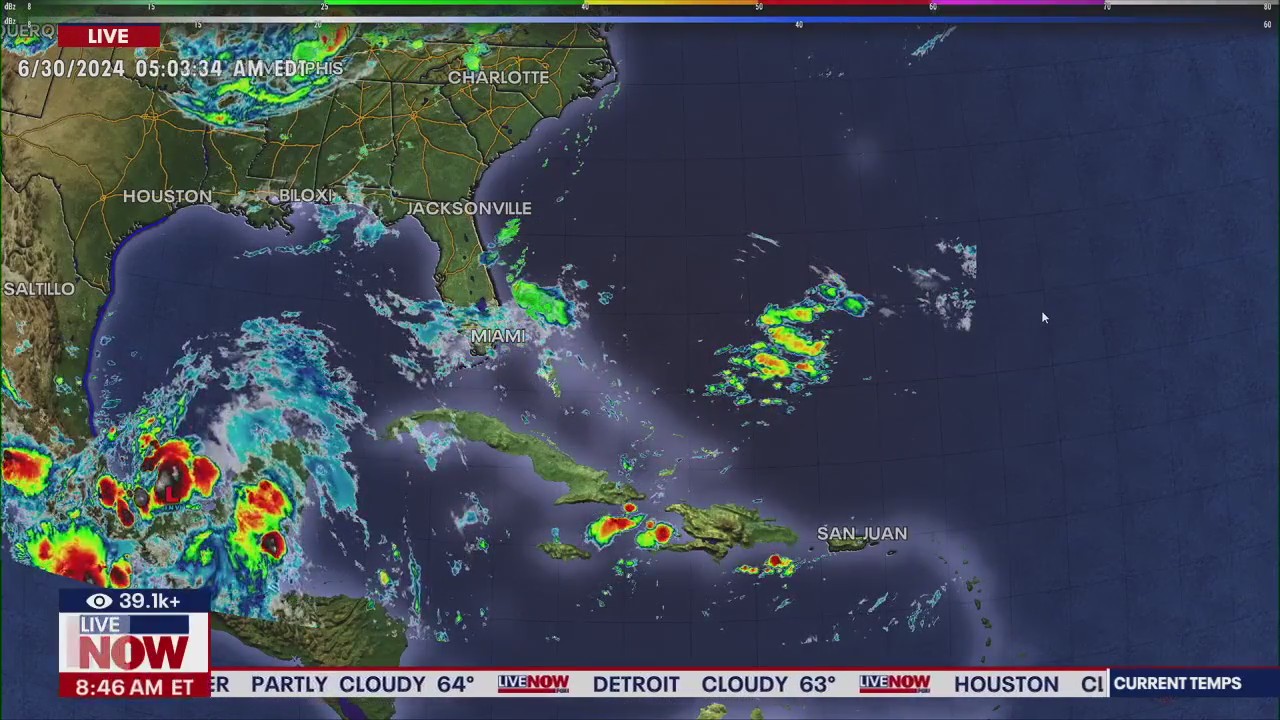 Hurricane Beryl intensifies into Category 3 storm