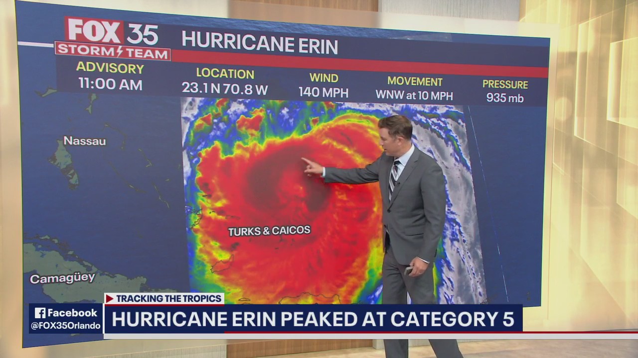 Hurricane Erin forecast: Latest path, cone, track