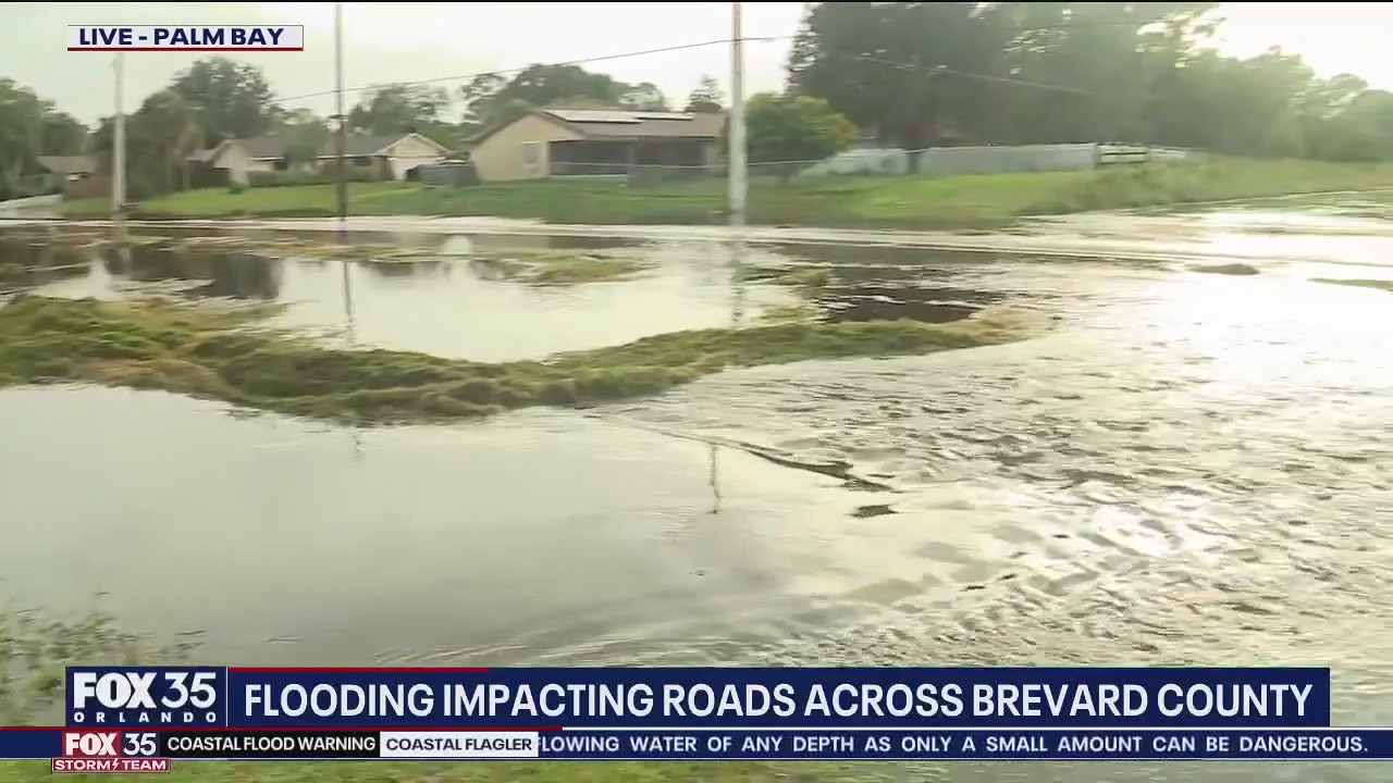 Heavy rains cause flooding along Florida's Space Coast