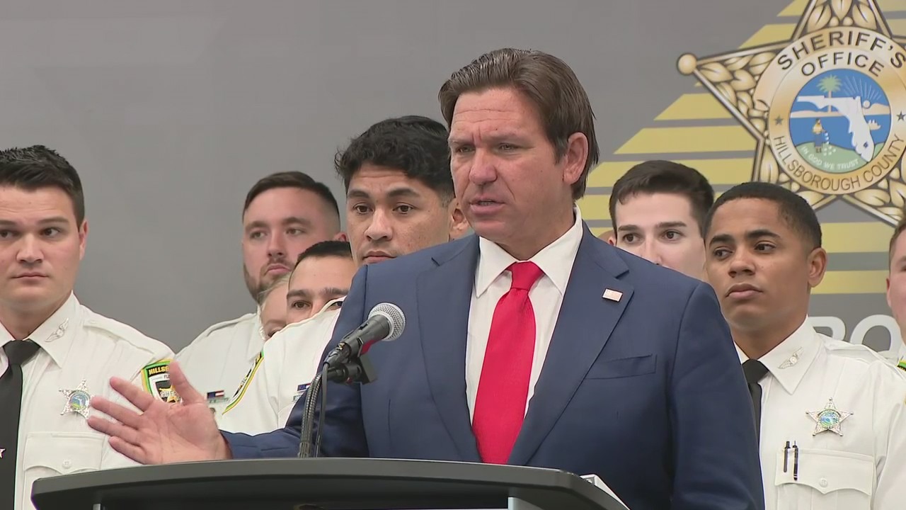 FULL | Florida Gov. Ron DeSantis speaks in Tampa