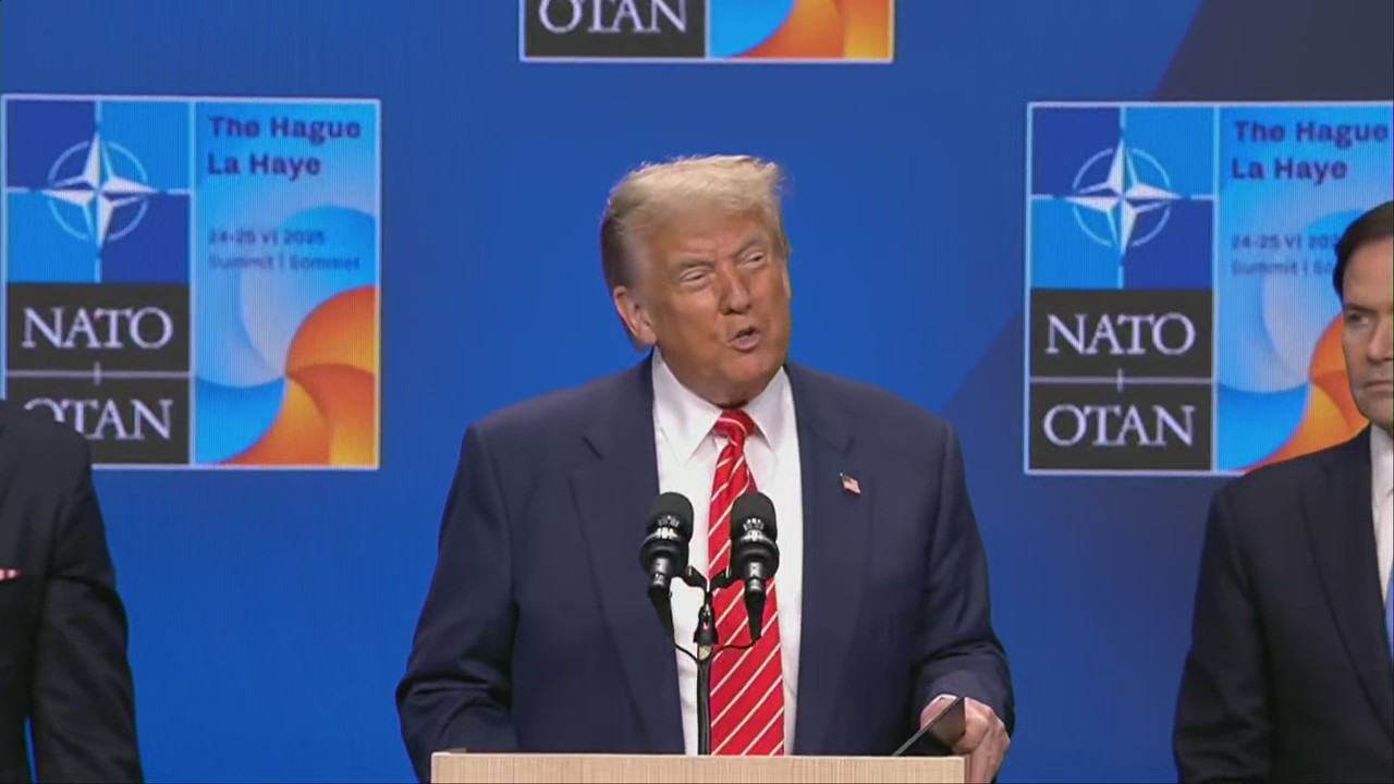 Trump answers questions about Israel, Iran at NATO summit [FULL]