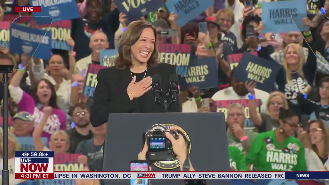 VP Harris speaks at rally in Harrisburg, PA