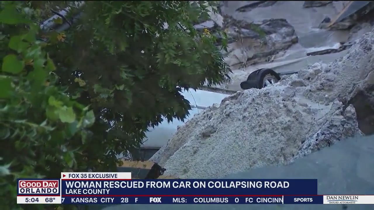 The cleanup begins after record rainfall hits parts of Central Florida