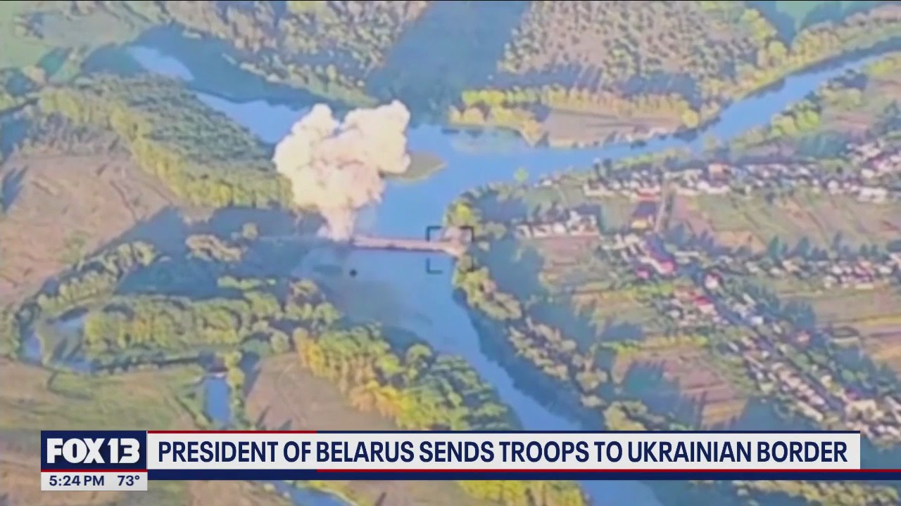 President of Belarus sends troops to Ukrainian border