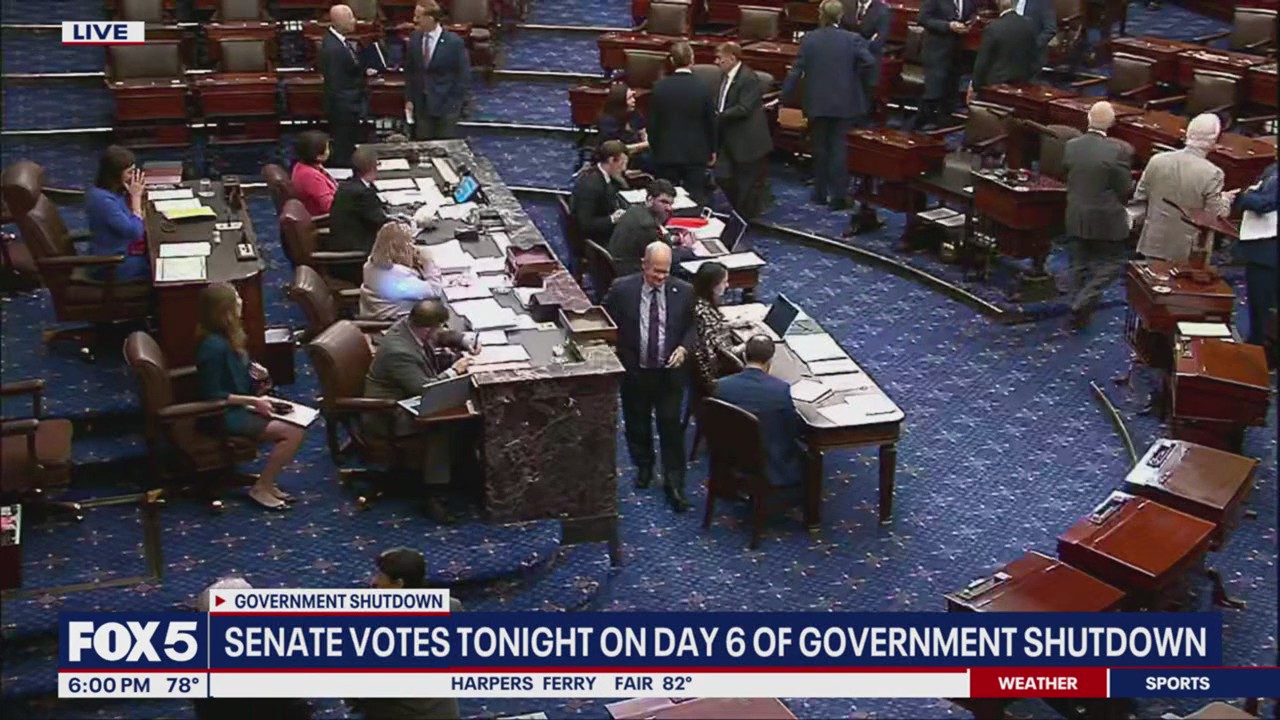 Senate vote fails again, government shutdown continues