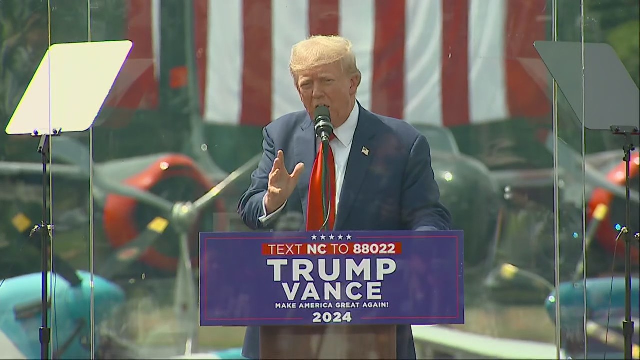 Trump talks national security during rally