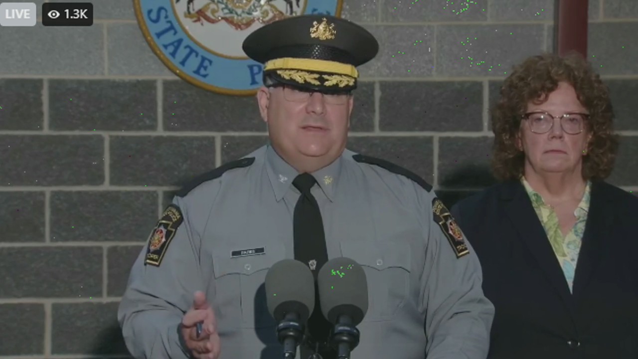 PA State Police give update after 2 troopers shot, 1 suspect killed
