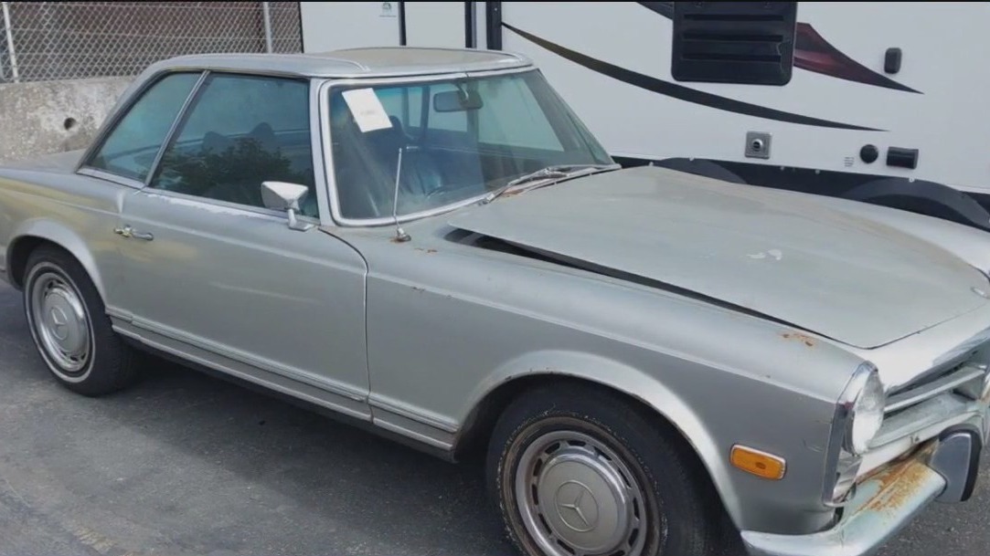 SF Police recover a stolen vintage Mercedes Benz months after it's stolen; the story behind the family heirloom