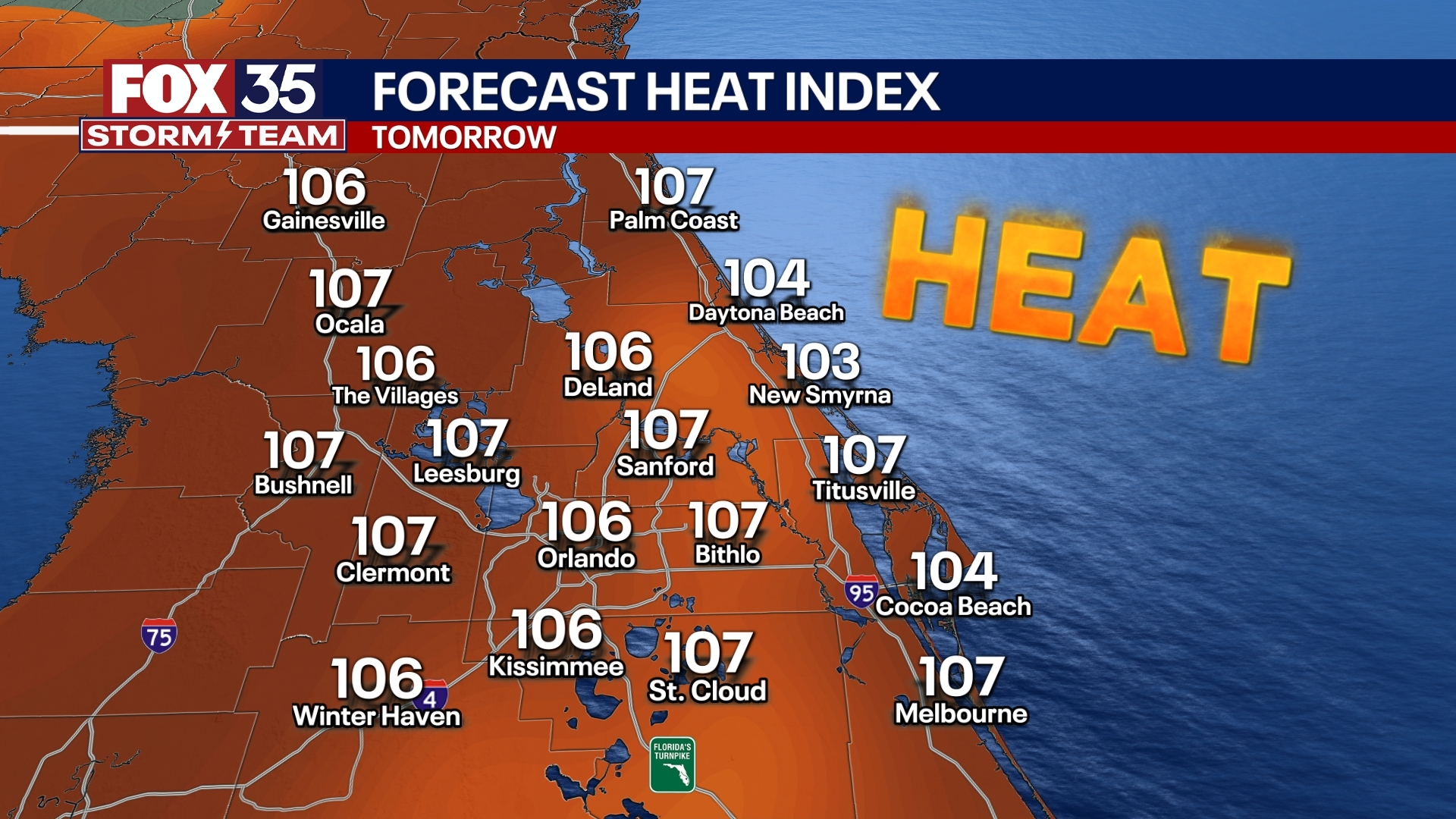 Orlando PM Weather Forecast: August 5, 2025