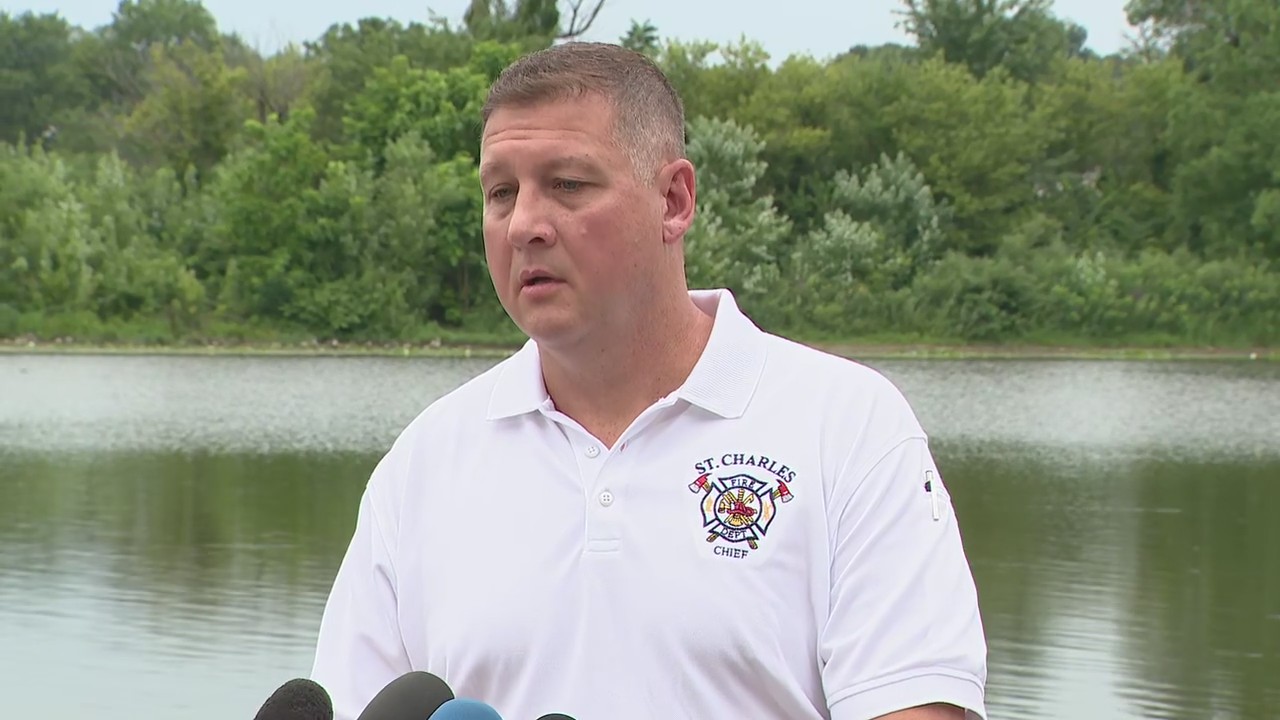 St. Charles fire chief provides update on search for missing fisherman in Fox River