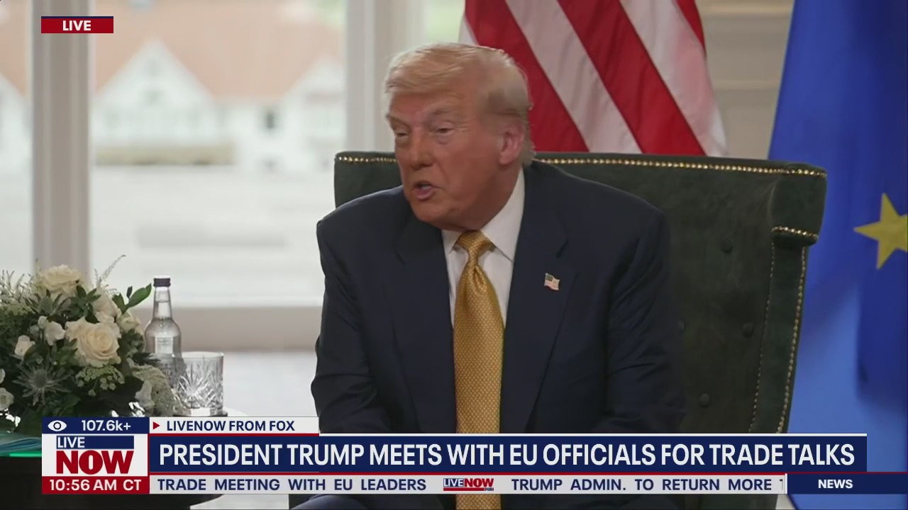 Los funcionarios del presidente Trump y la UE realizan conversaciones comerciales