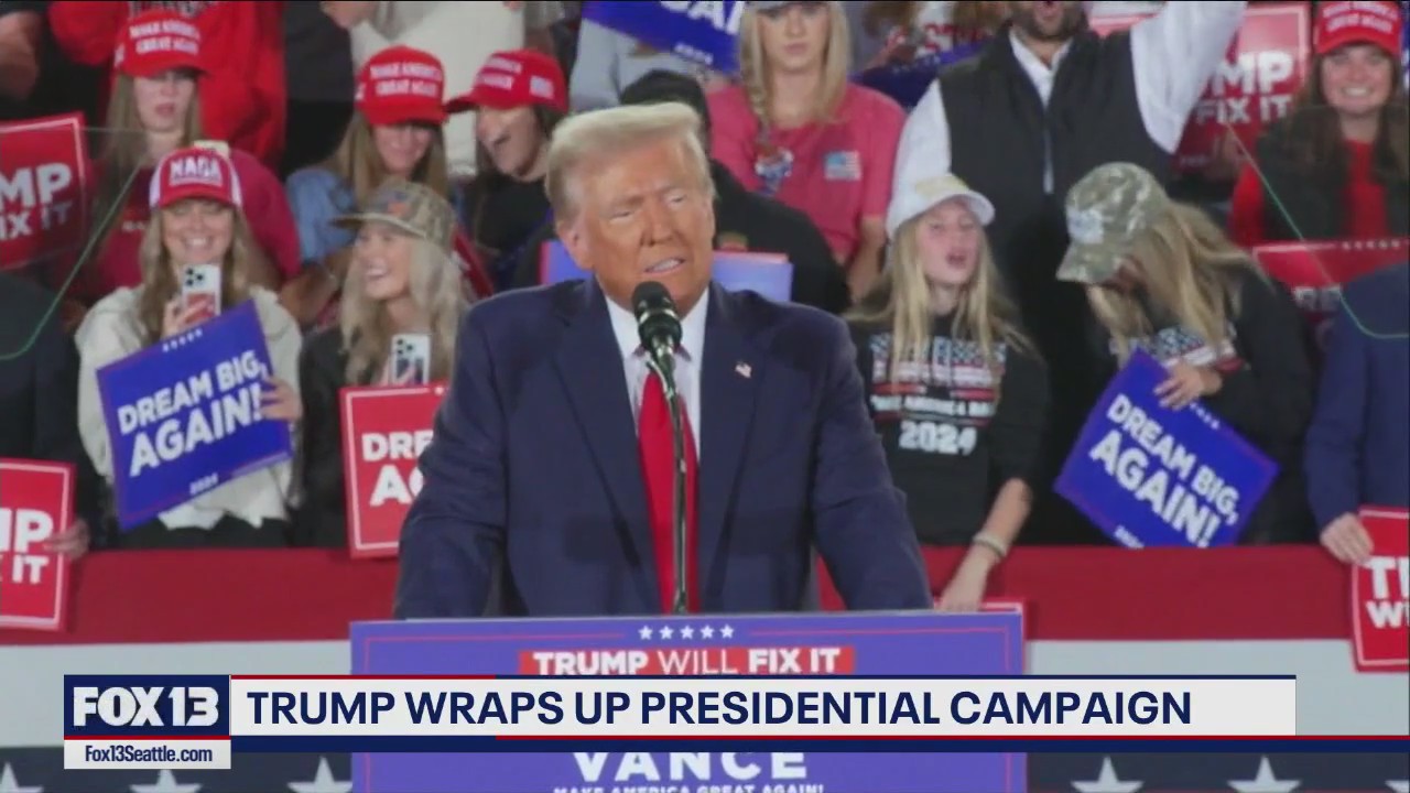 Trump wraps up 2024 presidential campaign