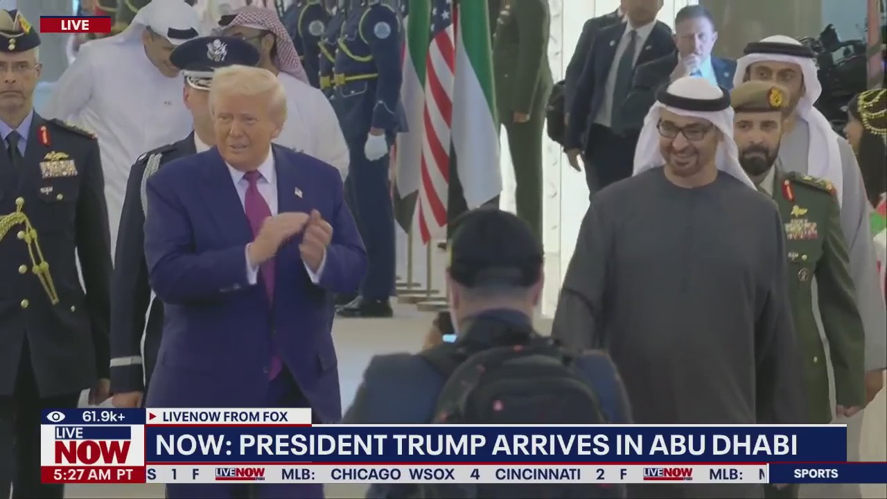 President Trump arrives in Abi Dhabi
