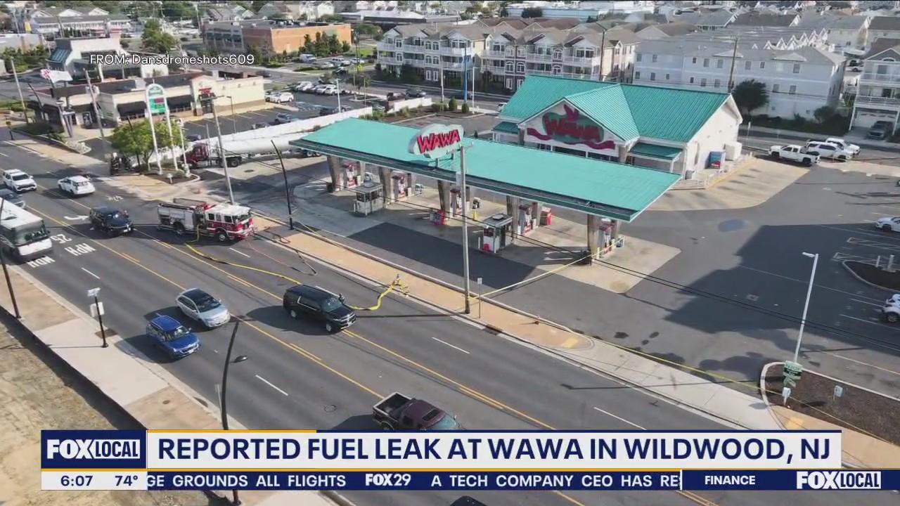 Fuel leak at popular Wildwood Wawa
