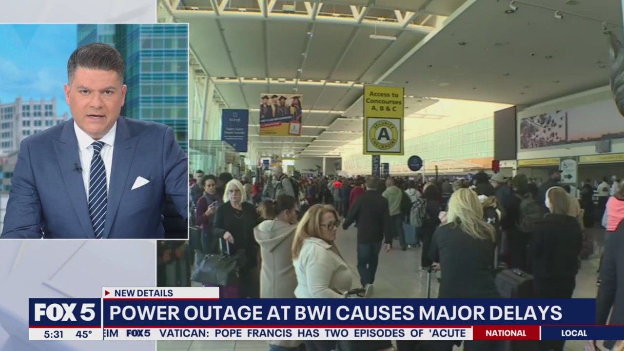 BWI Power outage delays flights for hours