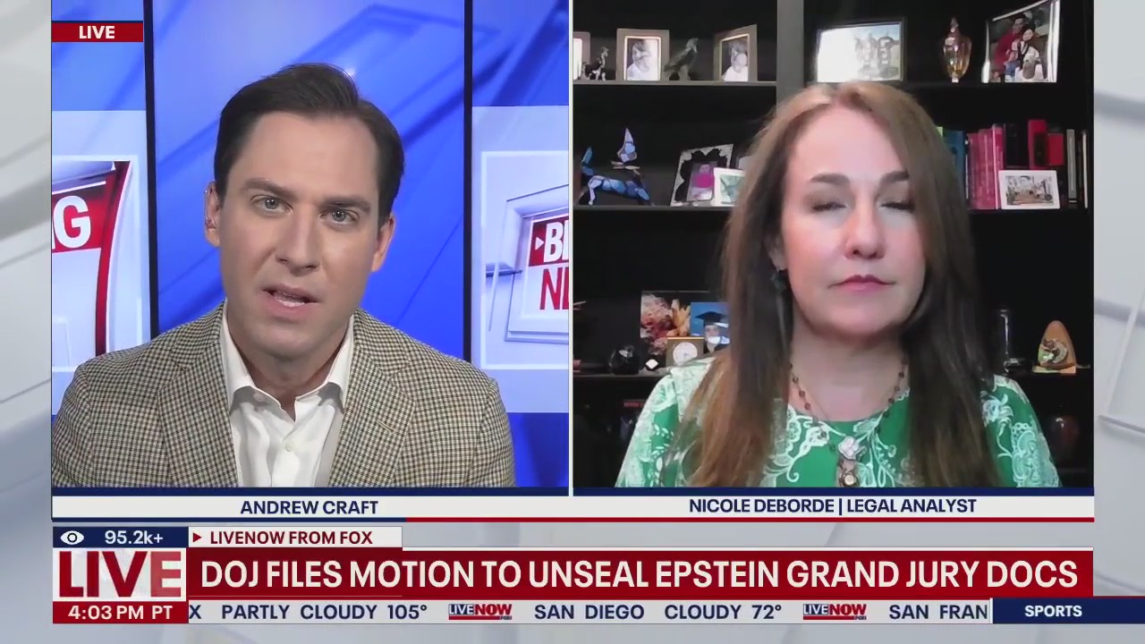DOJ files motion to unseal Epstein grand jury docs