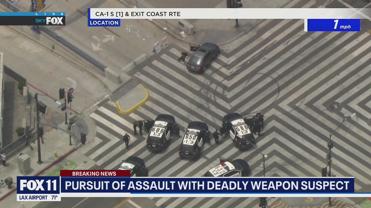 Pursuit of armed assault suspect ends at Santa Monica Pier | FOX 11 Los Angeles