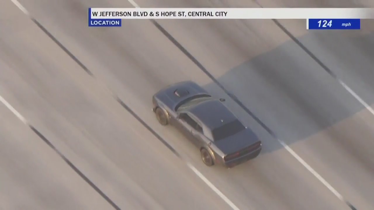 Police chase suspect clocked at going over 100 mph
