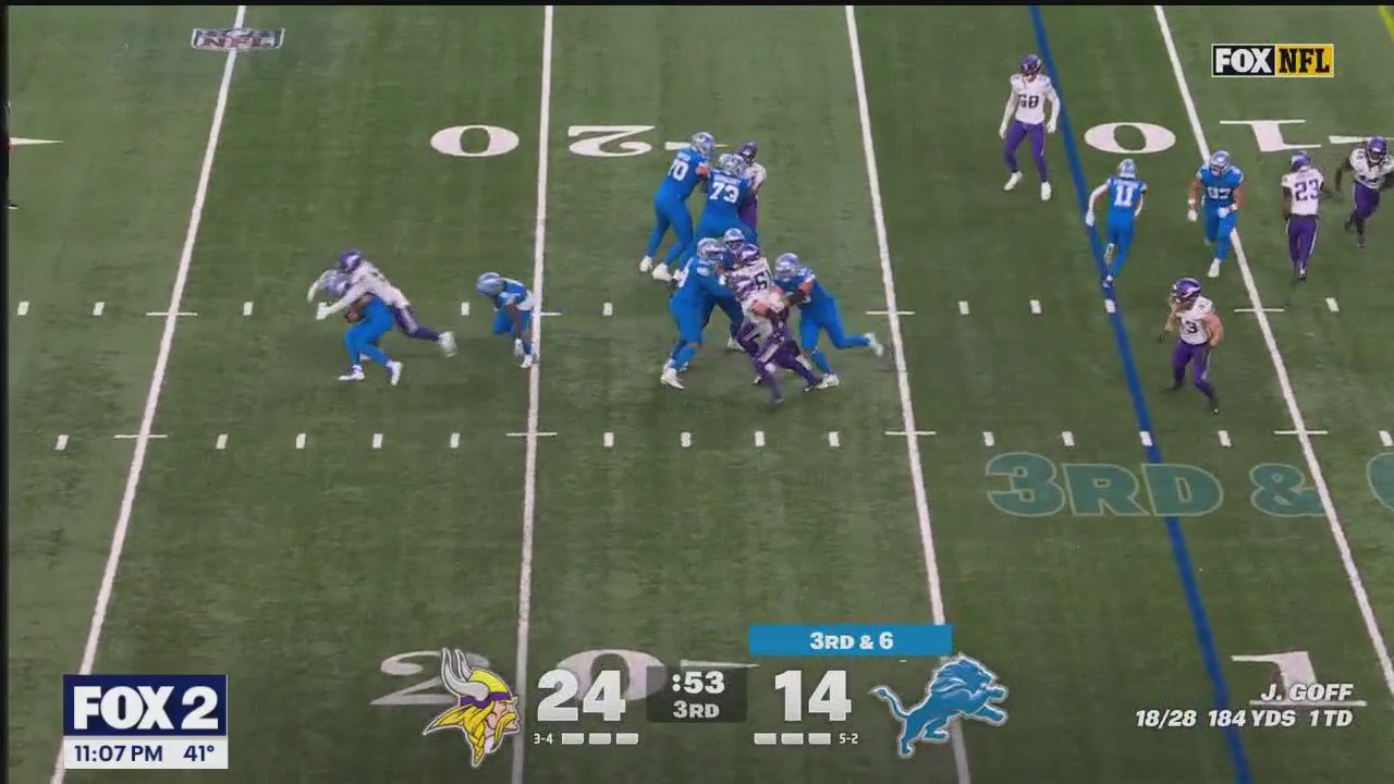 Lions struggle on offense, defense and special teams in Week 9 loss to Vikings